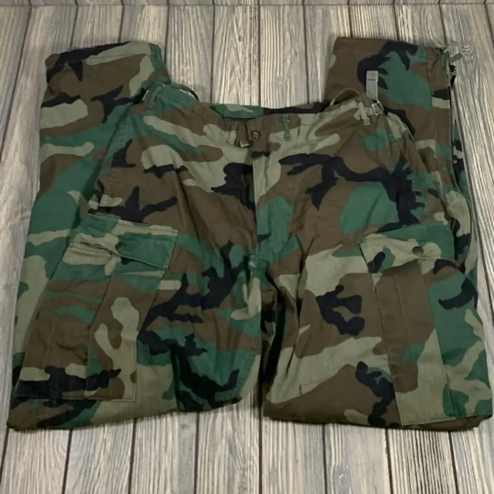 Men Army‎ Military Camo Chemical Protection Jacket Pants Suit Lined Sz S Cargo